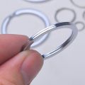 10 Pcs Premium Quality Key Rings with Open Jump Rings Flat Split Heavy Duty Strong Keyrings for Jewelry, DIY ,Rings for Crafts - Bulk Metal Key Chain Ring Base for DIY Keychain Making. 