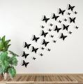 Pack of 30 Wooden Butterflys | 3D Butterflys Wooden Wall Decoration Items for Home, Bedrooms Inspire Kids and Look Decent. 