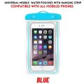 Universal Water Proof Mobile Pouch - Transparent Pouch - Easy To Carry - Compatible With All Mobiles - Extra Safety For Mobile Phone - Waterproof Case Underwater PVC Bag Transparent Touch Screen Premium Cell Phone Pouch Cover For Travel. 