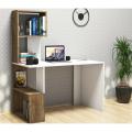 Toheed Wood Study Desk With Shelves home office desk. 