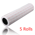 (5/10/20 Rolls) 8 Digit Price Tag Rolls for Price Labeling Manual Machine (White Price Tags) Price Label. 