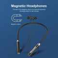 Wiresto Universal Wireless Earbuds Original Handsfree In Ear Bluetooth Neckband Headphone Good sound quality Hanging Ear Soft Silicone Sport HD Stereo with Magnetic. 