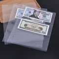 1Pcs Opbergzakken Geld Banknote Paper Money Album Pagina Verzamelen Houder Mouwen 3-Slot Losse Blad Blad pocket Houder. 