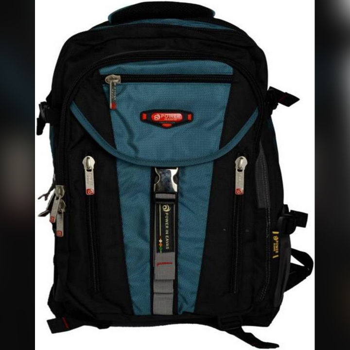 Power in Eavas Power in Eavas Blue & Black Bag For School & College