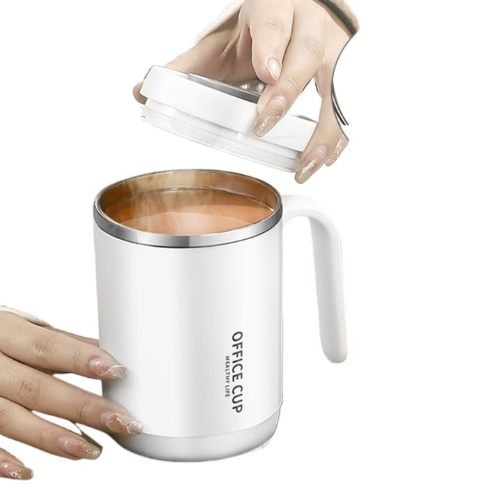 New Hot Coffee Green Tea Mug with Lid Sipper 500 ml 304 Stainless Steel Tea Mug ECO-Friendly & Sustainable Mug to Carry Hot & Cold Beverage Travel Mug for Tea Coffee Office Cup Multicolor