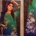 Unstitched summer lawn collection 3 piece suit for woman. 