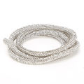 Rhinestones Tube Rope, Rhinestones Chain Convenient for Dresses for Necklaces for Clothing Accessories for Shoes for Wedding Dresses. 