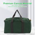 Large Capacity Tool Bag, Multifunction Waterproof Canvas Hand Tool Storage Carry Bags Portable Wide Mouth Tool Tote Bag Metal Toolkit for Storage Wrench, Screwdrivers. 