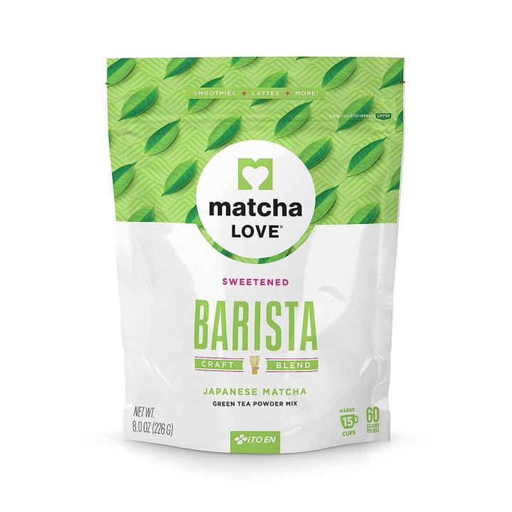 Matcha Love Green Tea Powder Packet, Sweetened, 8 Ounce