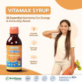 Nutrifactor Vitamax Syrup - Multivitamin for Teenagers with 22 Essential Nutrients | Boost Energy, Support Growth, Strong Bones, Brain & Eye Health | 200 mL. 