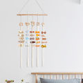 Hair Accessories Organizer Hand-woven Clouds Hair Bow Holder Space-saving Hairpin Organizer for Kids Easy to Hang Hair Accessories Storage Belt Hanging Ornament. 