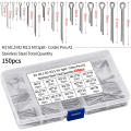 Durable Cotter Pin Kit Precision-Made 15 Sizes Multi-Size Cotter Pins Stainless Steel 150pcs U-Shaped Cotter Pins for Diy Projects Machinery Maintenance Automotive Repair Professional Technicians. 
