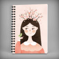 Notebook - Cute Character Cover for Girls University and College Subjects Printicious CG008. 