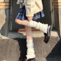 Y2k Accessories Winter Leg Warmers Women Socks Goth Knit Socks Fluffy Y2k Legs Warm Sock for Gothic Style Legging. 