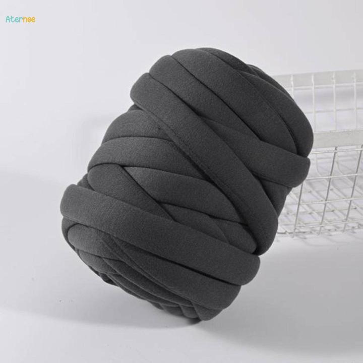 250G Chunky Yarn Giant Yarn Thick 13-15.3 Yards Soft Bulky Yarn Tube Yarn for Finger Weave Arm Knitting Roving Crochet Pet Bed and Bed Fence