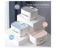 Ecoco Tissue Box Cover Holder with Storage, Napkin Tissue Box, Multi-Function Storage Organizer Caddy. 