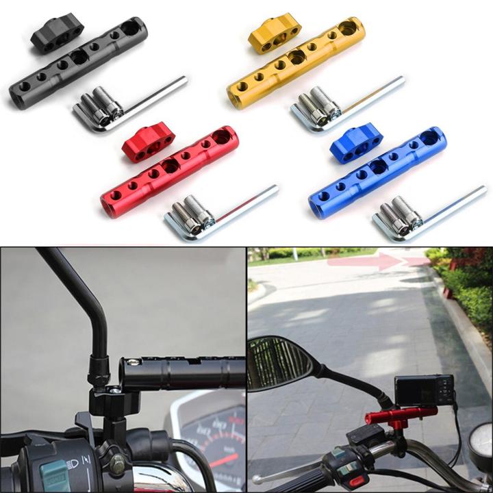 Motorcycle Handlebar Mirror Extender Mounting Bracket Universal fit for HONDA for Multi-Function Modified Lighting Stent Motorcycle Light Holder Handlebar Extender