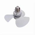 Small Socket E27 Screw-in Ceiling Fan with Light 6.3 Inch Mini Ceiling Fan with Remote Control Quiet and Large Air Volume Fans. 