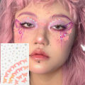Mermaid Eye Accessories Glitter For Face Fish Scale Butterfly Face Stickers Glitter Makeup Eye Seashell Sequins. 