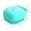 Silicon Bath Body Brush, Exfoliating Body Scurb Brush with Soap Dispenser, 2 in 1 Ultra Soft Bath Sponge Shower Brush and Body Massager, Baby Shower Brush, Shampoo and Gel Dispenser, Loofah Brush, Body Cleaning Scrubber for Man, Women and Children. 