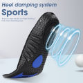 EVA Air Cushion Heightening Insole Long Standing Soft Bottom Stepping Shit Feeling Sports Shock Absorption Male Breathable Sweat Anti-odor Insoles. 