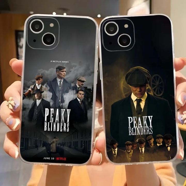 Peaky Blinders Thomas Shelby Phone Case Transparent For Iphone 15 14 Pro Max 11 12 Pro 13 Mini 6 6s 7 8 Plus X XR XS SE Covers