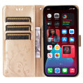 lthmy for Samsung Galaxy S22 Ultra 5G Wallet Case Flower Pattern PU Leather Case Bookstyle Flip Stand Cover. 