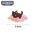 Cat Laptop Decals 50pcs Cute Cat Cartoon Sticker Set Waterproof Laptop Decals for Diy Decoration Clear Printing Buyer's Favorite Cartoon Cat Stickers. 
