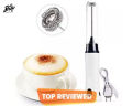 W.F    Electric Rechargeable Coffee Beater Electric Milk Juice Coffee Egg Beater Foamer Kitchen Accessories White. 