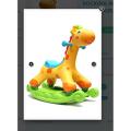 Kids Baby Giraffe Ride On Toy Kids Zirafa Horse Playing 2 in 1 Rocking Horse with Wheel for Riding Push Horse Music Light Storage Toy Box Kids Playing Horse Design High Quality Children Horse Toys. 