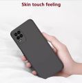 Oppo A54 4G Soft Silicon Matte Black Back Cover Case Airbag Antishock With Camera Protection Bump. 