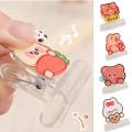 Cute Bear Flower Cartoon Kawaii Acrylic Bookmark Student Chain Metal Clip Page Pendant Office Giftbook Learn Stati E7v1. 