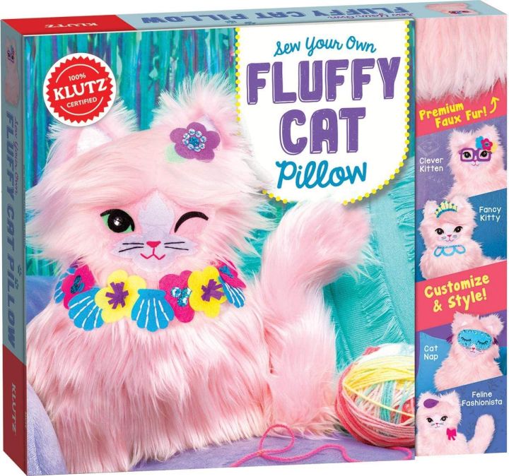 Liberty Books | Sew Your Own Fluffy Cat Pillow (Klutz) by Klutz (100% Original)
