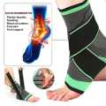 Adjustable Sports Ankle Support Compression Ankle Brace Protector Running Soccer Basketball Gym Ankle Stabilizer Bandage Strapt. 