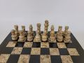 Marble Chess Set Handmade Onyx Full Chess Game Set.Comes in Rexine Box Packaging. Perfect for Gifting (Black Coral). 