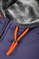ELO - Axinite Unisex AX 96 Contrast Panel Fleece Zipper Hoodie. 