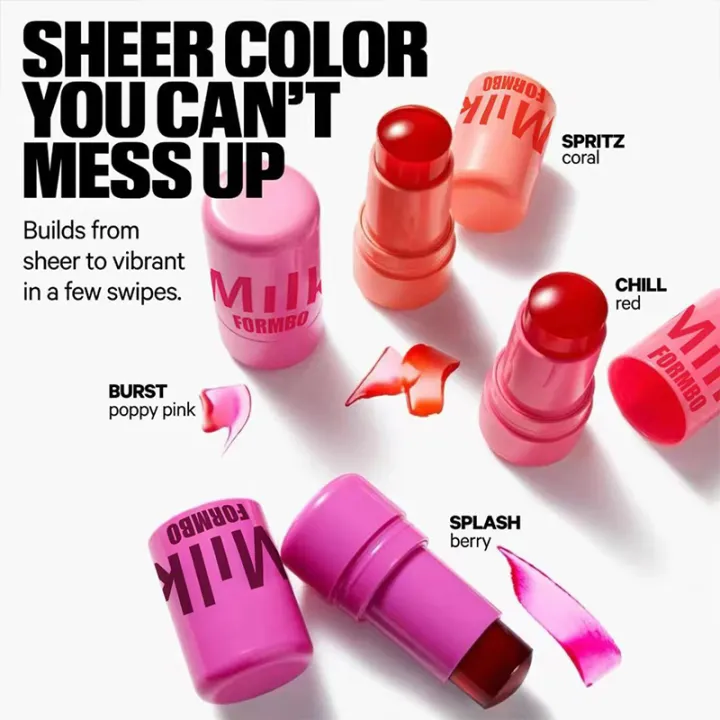BataBata%203-in-1%20Milk%20Jelly%20Tint%20Facial%20Blusher%20Wand%20Moisturized%20Long%20Lasting%20Beauty%20Matte%20Cheek%20Contour%20Lipstick%20Sticker%20Rouge%20Makeup%20New%20-%20Image%205