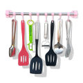 8 Sliding Hooks Kitchen Accessories Organizer Rack | Cloth Hanging Stand Wall Mounted | Cultery Hanging Kitchen Rod | Spoon Stand. 