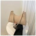Fashion Simple Shoulder Underarm Bags Personality Texture Armpit Bag Solid Color Casual Handbags Female Pouch Tote Crossbody Bag. 