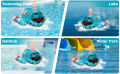 Augot RC Boat, 2.4GHz Remote Control Spray Gasboat Toys for Pools and Lakes, RC Boat Water Toy with Light Double Propellers Remote Control Boats Rechargeable Swimming Pool Toy for Adults Kids. 