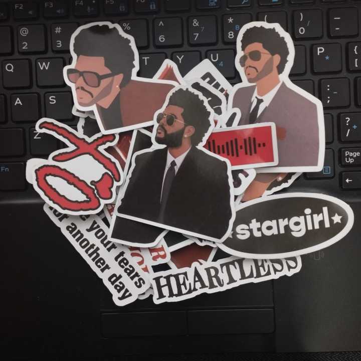 25pcs WEEKND stickers pack music artist weekend best cool aesthetic sticker star boy high quality ideal for journal phone case