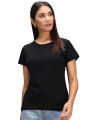 The Vintage Clothing black premium quality T shirt top for women. 