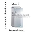 Apple iPhone 6 Back Matte Protector Soft Skin Sheet Soft Film Protection For Apple iPhone 6. 