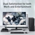 Baseus HDMI Switcher 4k@60hz, 1x2/2x1 Bi-Directional (2 In 1 Out, 1 In 2 Out) FULL HD HDMI Adapter Hub for Xbox PS5/4, TV BOX. 