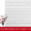Pack of 3 Self-Adhesive 3D Foam Sheet For Brick Wall PE Foam Sheet Wall Sticker Brick Wall Sheet for Living Room Kitchen Bathroom. 