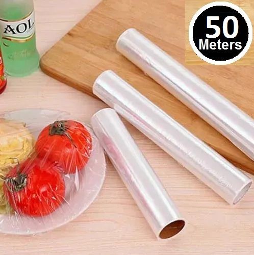 Food Wrap Cling Film Plastic Wrap Food Grade PE Cling Film 50 Meter - Discounted Offer