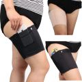 【The road to happiness Store】1PCS Women Lace Thigh Bands High Elastic Leg Warmers Cuffs Phone Pocket Cell Thigh Pocket Anti Chafing Warmer. 