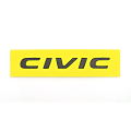 Matte Black Civic Rear Trunk Letters Badge Emblem For Civic. 