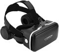 Shinecon V12 with headphones New 3D Virtual Reality Gaming Glasses Headset for 4.5-7.0 Inch Smartphones VR Full-Screen Helmet with Adjustable Googles - high resolution lenses. 