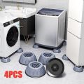 4Pcs Anti Vibration Feet Pads Rubber Legs Slipstop Silent Skid Raiser Mat For Washing Machine Support Dampers Stand. 